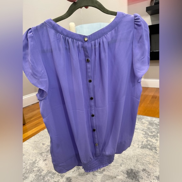 NWT - 7th Avenue - New York & Company - Purple Blouse - M - Picture 4 of 5